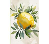 Lemon & Olive Branch Notebook: A Fresh Lined Journal for Thoughts, Lists & Daily Reflection | 6" x 9" | 120 Pages
