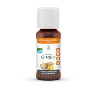 Lemon Pharma GINJER® Forte Gotas de Jengibre Bio, 20 ml - extracto líquido orgánico de jengibre, vegano, sin alcohol y sin azúcar, ideal para infusiones de jengibre, agua de jengibre o para cocinar