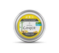Lemon Pharma GINJER® Pastillas de Jengibre-Limón Bio, 40 g - pastillas orgánicas con goma arábiga, veganas y con sabor duradero a jengibre y limón