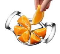 Lemon Slicer - Cortador de cocina duradero, cortador manual de frutas de acero inoxidable | Implementación Premium Orange Wedge Maker, accesorio ergonómico para la preparación de cítricos, taller