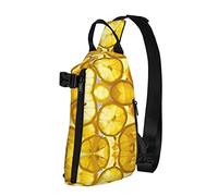 Lemon Slices Lemon Slices Diagonalmente Sling Bag, Crossbody Sling Backpack Shoulder Chest Bag para Mujeres Hombres, Travel Hiking Daypack