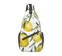 Lemon Sling Bag, Chest Bag Daypack, Crossbody Sling Mochila para Viajes, Deportes, Correr, Senderismo