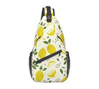 Lemon Sling Bag, Chest Bag Daypack, Crossbody Sling Mochila para Viajes, Deportes, Correr, Senderismo