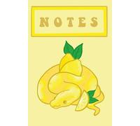 Lemon Snake College Ruled Notebook: Lemon Snake Notebook - College Ruled 6x9 Notebook for School, Work, or Notes | Zesty Lemon Python College Notebook | 120 Pages | Lined for Students & Writers