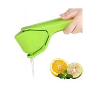 Lemon Squeezer, Effortless Manual Flat Lime Juicer Squeezer, Hand Citrus Press, Folds Design for Saving Space Storage-Green