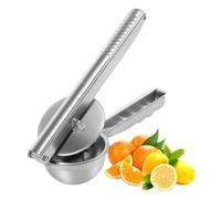 Lemon Squeezer Stainless Steel, Manual Fruit Juicer, Citrus Press, Juice Extractor, Heavy Duty Tool for Orange Lime Pomegranate Fruit Juices Cocktails and Drinks, 8.35x2.76 inches