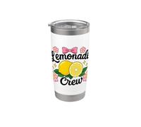 Lemon Stand Lemonade Lemon Juice Lemonade Girl Vaso térmico de acero inoxidable de doble pared