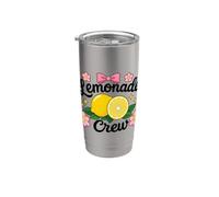 Lemon Stand Lemonade Lemon Juice Lemonade Girl Vaso térmico de acero inoxidable de doble pared