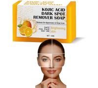 Lemon Turmeric Kojic Acid Soap,Orange Kojic Acid Soap,Brightening Lemon Turmeric & Kojic Acid Soap,Cleanser Bar Soap for Body and Face (1pcs)