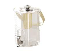 Lemonade Dispenser with Faucet, Spill-Proof Beverage Jug, Outdoor Camping, Holiday and Restaurant Use, Smooth, Easy Pour, Wide Opening, Lightweight Build, 5L, 20.5 x 26 cm