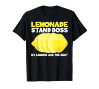 Lemonade Stand Boss - My Lemons Are The Zest Camiseta gráfica económica, Hombre, Negro, S
