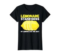 Lemonade Stand Boss - My Lemons Are The Zest Camiseta gráfica económica, Mujer, Negro, L