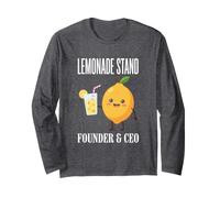 Lemonade Stand Fundador y CEO Lemon Juice Lemonade Stand Manga Larga