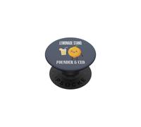 Lemonade Stand Fundador y CEO Lemon Juice Lemonade Stand PopSockets PopGrip Adhesivo