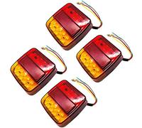 Lemonbest Piloto Trasero LED 12V Para Caravana, Camión, Remolque y Van - 26 Luces Traseras (Pack de 4)