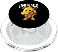 Lemoncello Lindo Limón Jugando Violonchelo Juego de Palabras PopSockets PopGrip para MagSafe
