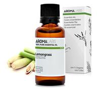 Lemongrass BIO (Cymbopogon flexuosus) - 30 mL - Aceite Esencial Quimiotipado y Certificado AB - Aroma Labs