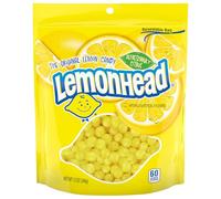 Lemonhead Caramelo de limón duro, cítricos refrescantes, bolsa resellable, 12 onzas