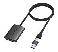 Lemorele Adaptador USB a HDMI Dual, convertidor Thunderbolt 3 a HDMI Adecuado para MacBook, DELL, HP, XPS 15, Surface GO, etc. (Soporte MST macOS)