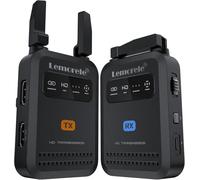 Lemorele HDMI Inalámbrico 200M con Antena Plegable, Transmisor y Receptor Vídeo (1 TX a 4 RX) con Loop-out y App para Cámara DSLR, Fotografía y Live Stream