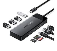 Lemorele Hub USB-C 9 en 1, HDMI, 4 USB-A, USB-C Datos, SD/TF, PD 100W | 3 USB-A 3.0 + USB-A 2.0; conecta pantalla, almacenamiento, teclado, ratón y otros periféricos desde un solo USB-C