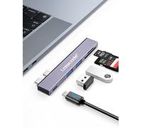 Lemorele Hub USB C para MacBook Air Pro, adaptador multipuerto 5 en 2, hub mac dongle USB A, tarjeta SD/TF, 100 W PD Thunderbolt 3/4, accesorio para Mac Book M1 M2 2022 2021 2020 2019 13" 15" 16"