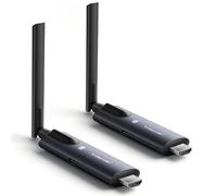 Lemorele Kit HDMI Inalámbrico 1 TX + 1 RX, 1080P@60Hz, admite hasta 4 RX | Incluye 1 receptores para 1 pantallas; Plug & Play para portátiles, cámaras y TV Box en configuraciones multipantalla