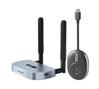 Lemorele Kit HDMI Inalámbrico 50 m, 1080P@60Hz, HDMI + VGA, hasta 8 TX | Wi-Fi 2,4/5GHz, audio 3,5 mm y Plug & Play; varias fuentes comparten el mismo receptor, con un TX activo cada vez