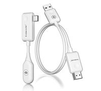 Lemorele Transmisor USB C inalámbrico y Receptor HDMI, 5G 30M Wireless USB C Transmitter and HDMI Receiver para Transmitir Video Audio Desde iPhone 15/MacBook/Laptop a HDTV/Proyector/Monitor