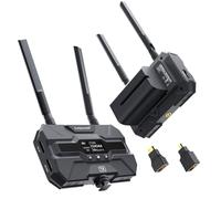 Lemorele Transmisor y Receptor HDMI Inalámbrico with 2 * 4400mAh Batteries, 200m FHD Wireless Video Transmission Set with HDMI Loopout, Support 1TX for 4RXs for Live Stream, Filmación y Fotografía