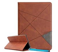 LEMORRY Funda para Samsung Galaxy Tab A 8.0 & S Pen (2019) / SM-P200 / SM-P205, Funda de Tableta Cuero Premium Flip Cover con Ranuras para Tarjetas, Pie de Apoyo, Oculto-magnético (Marrón)