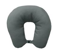 Lemos Home Almohada Cervical con Relleno de Microfibra, cojín Cervical, cómodo cojín de Viaje para avión, Coche, Oficina, Ideal para Camping, Vacaciones y Viajes (Gris)