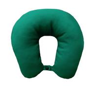 Lemos Home Almohada Cervical con Relleno de Microfibra, cojín Cervical, cómodo cojín de Viaje para avión, Coche, Oficina, Ideal para Camping, Vacaciones y Viajes (Verde Menta)