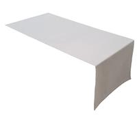 Lemos Home Camino de Mesa, 100 % algodón, colección Concepto, Color y tamaño a Elegir (Camino de Mesa - 45 x 120 cm, Gris Claro)