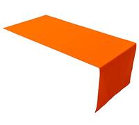 Lemos Home Camino de Mesa, 100% algodón, colección Concepto, Color y tamaño a Elegir (Camino de Mesa - 45 x 150 cm, Naranja)
