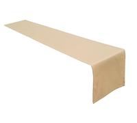 Lemos Home Camino de Mesa algodón, colección Concepto, Color y tamaño a Elegir (Camino de Mesa - 40 x 200 cm, Camel)