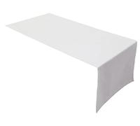 Lemos Home Camino de Mesa algodón, colección Concepto, Color y tamaño a Elegir (Camino de Mesa - 45 x 120 cm, Blanco)