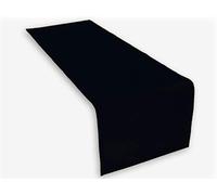 Lemos Home - Camino de Mesa de algodón, algodón, Negro, 45 x 150 cm