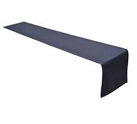 Lemos Home Camino de Mesa algodón, colección Concepto, Color y tamaño a Elegir (Camino de Mesa - 40 x 200 cm, Antracita)