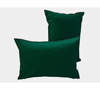 Lemos Home Funda de cojín Decorativa, 2 Unidades, 100% algodón, colección Concept, Color y tamaño a Elegir (Juego de 2, 50 x 30 cm), Color Verde