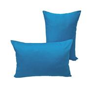 Lemos Home Juego de 2 Fundas de cojín Decorativas de 100% algodón, colección Concepto, Color y tamaño a Elegir (Juego de 2 Fundas de cojín, 50 x 30 cm, Azul Cielo)