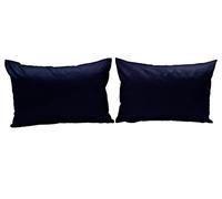 Lemos Home Juego de 2 Fundas de cojín Decorativas de 100% algodón, colección Concepto, Color y tamaño a Elegir (Juego de 2 Fundas de cojín, 50 x 30 cm, Azul Marino)