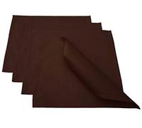 Lemos Home Manteles Individuales, 4 Unidades, 100% algodón, colección Concepto, Color y tamaño a Elegir (Juego de 4 manteles Individuales, 46 x 36 cm, Chocolate)