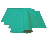 Lemos Home Manteles Individuales, 4 Unidades, 100% algodón, colección Concepto, Color y tamaño a Elegir (Juego de 4 manteles Individuales - 46 x 36 cm, Verde Esmeralda)