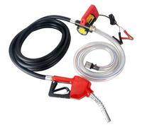 LEMOTO Bomba de Transferencia de Diesel 12V 175W con Boquilla de Auto Apagado y Mangueras, Kit de Bomba Extractora de Combustible Autocebante