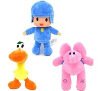 Lempefe Pocoyo Elly Pato Nina Sleepy Bird Loula - Muñecos de peluche rellenos (3 unidades)
