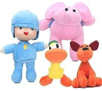 Lempefe Pocoyo Elly Pato Nina Sleepy Bird Loula - Muñecos de peluche rellenos (4 unidades)