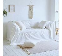 L'Emporio Casa Colcha / Manta para sofá / Cubrecama de lona resistente y gruesa de algodón Panamá 160 x 260 - 260 x 280 - 360 x 280 cm, tamaño maxi, de algodón, Granfoulard Made in Italy