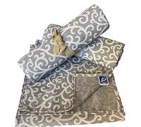 L'Emporio Casa Lona decorativa para sofá Rizo de tela resistente gruesa de algodón de Panamá, medidas maxi 160 x 280 - 260 x 280 - 360 x 280 cm, color gris