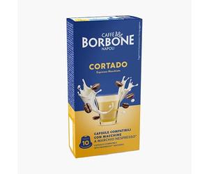 L'Emporio del Caffè - 60 cápsulas de café Borbone compatibles con Nespresso Cortado Espresso Macchiato